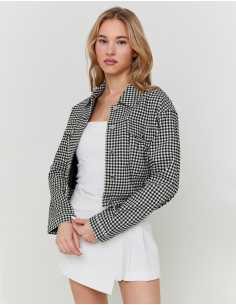 ქურთუკი Tally Weijl - Cropped Vichy Trucker Jacket