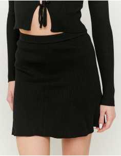 ქვედაბოლო Tally Weijl - Black Knitted A-shape Skirt