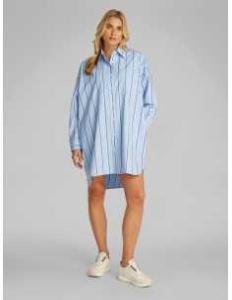 კაბა CALVIN KLEIN JEANS - A- HL HEM SHIRTDRESS (Y/D STRIPE