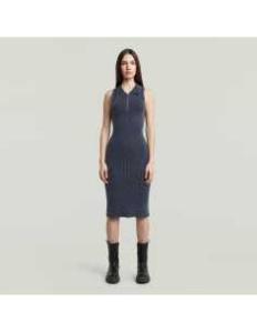 კაბა G-Star Raw - Slim knitted dress s\l wmn