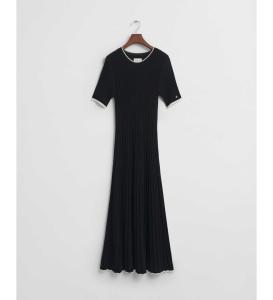 კაბა Gant - CONTRAST RIBBED SS KNIT DRESS