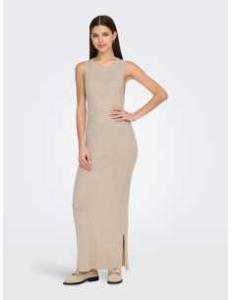 კაბა ONLY - ONLTARA SL RIB O-NECK MAXI DRESS KNT