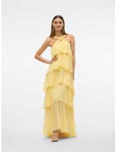 კაბა Vero Moda - VMFELICIA SL RUFFLE MAXI DRESS EXP
