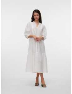 კაბა Vero Moda - VMPRETTY 3/4 LONG DRESS WVN GA