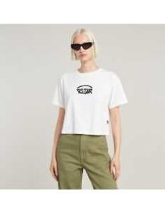 მაისურები G-Star Raw - Cropped logo relaxed r t