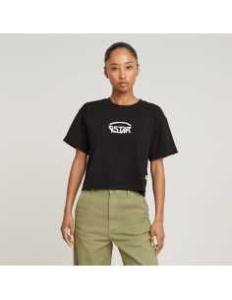 მაისურები G-Star Raw - Cropped logo relaxed r t