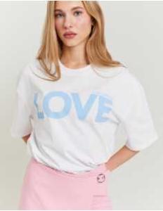 მაისურები Tally Weijl - White Printed T-shirt