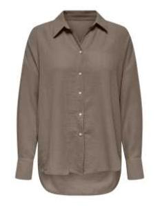 პერანგი ONLY - ONLBOLZANO L/S OVERSIZE SHIRT MOCH PNT