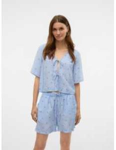 პერანგი Vero Moda - VMODETTE 2/4 TIE TOP WVN GA