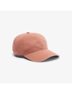 ქალის კეპი LACOSTE - Washed Cotton Twill Cap