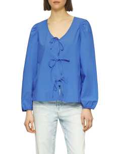 პერანგი s.Oliver - Cropped blouse with eyelet embroidery