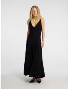 კაბა SELECTED FEMME - SLFJOSELLA TIERED ANKLE STRAP DRESS