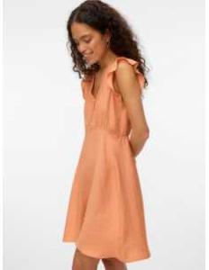 კაბა Vero Moda - VMFLORA OLGA CS SHORT DRESS WVN GA