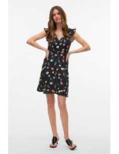 კაბა Vero Moda - VMFLORA OLGA CS SHORT DRESS WVN GA