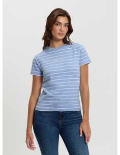 მაისურები GUESS JEANS - GJ SS CN REG YD STRIPED TEE