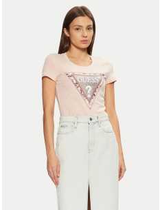 მაისურები GUESS - SS CN CHEETA LOGO TRIANGLE TEE