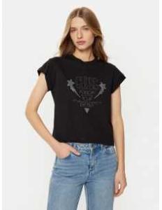 მაისურები GUESS - SS CN SLEEVES STRASS DETAIL