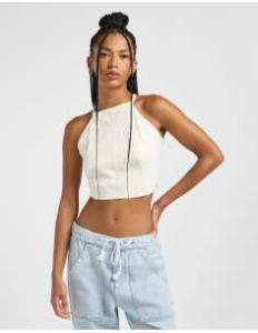 მაისურები Lee - BACKLESS HALTER TOP