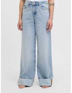 ქალის ჯინსი JJXX - JXTOKYO WIDE FOLD UP HW R6169 DNM LN