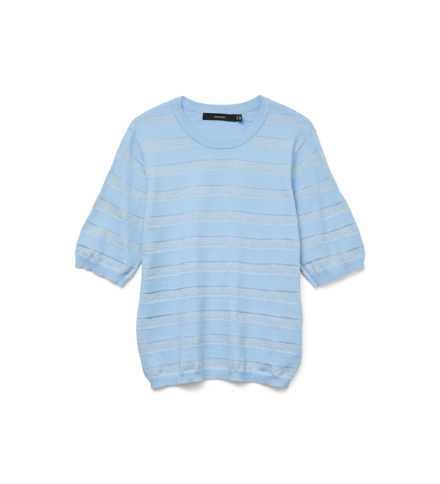 მაისურები Vero Moda - VMHAPPYSHINE STRIPE 2-4 O-NECK PULLOVER