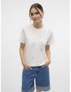 მაისურები Vero Moda - VMSOLVEI METTE SS TOP BOX JRS SPE GA