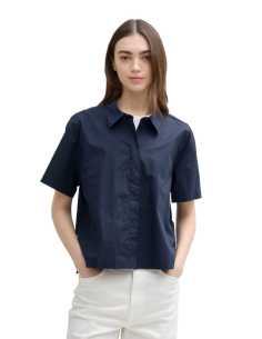 პერანგი Tom Tailor - Boxy Shirt With Placket Detail