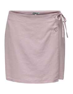 ქვედაბოლო ONLY - ONLCARO MW WRAP LINEN BL SKIRT CC PNT