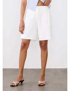 შორტი Tommy Hilfiger - LINEN MIX PLEATED SHORT