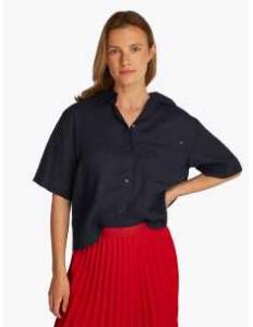 პერანგი Tommy Hilfiger - ESS LINEN S/S SHIRT