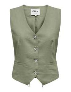ქურთუკი ONLY - ONLCARO S/L LINEN BLEND VEST CC TLR