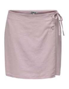 ქვედაბოლო ONLY - ONLCARO MW WRAP LINEN BL SKIRT CC PNT