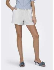 შორტი ONLY - ONLCARO MW LINEN B PULL-UP SHORTS CC PNT