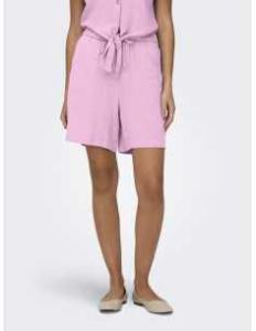 შორტი ONLY - ONLSIESTA MW PULL-UP LIN BL SHORTS NOOS