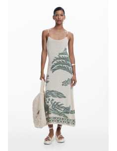 კაბა DESIGUAL - Palm Texture Dress