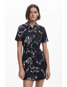 კაბა DESIGUAL - Printed Short Dress