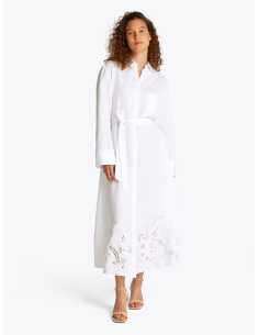 კაბა Tommy Hilfiger - BRODERIE ANGLAISE LI SHIRT DRESS