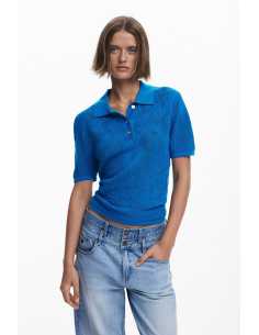 მაისურები DESIGUAL - Polo Shirt With Eyelets