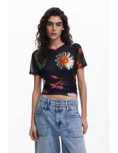 მაისურები DESIGUAL - Printed Tulle T-Shirt