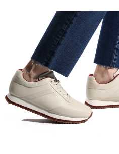 ქალის ბოტასი CALVIN KLEIN - RUNNER LACE UP - WOVEN BT