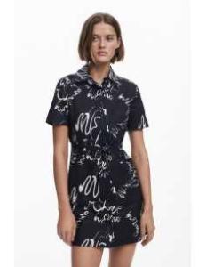 კაბა DESIGUAL - Printed Short Dress