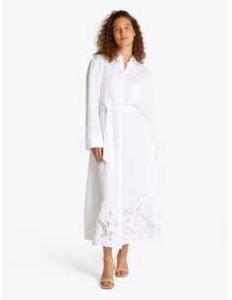 კაბა Tommy Hilfiger - BRODERIE ANGLAISE LI SHIRT DRESS