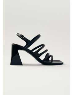 სანდალი ALOHAS - Aubrey Total Black Leather Sandals