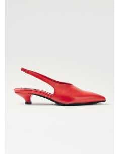 სანდალი ALOHAS - Eros Red Leather Mules