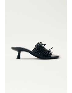 სანდალი ALOHAS - Viva Black Leather Sandals