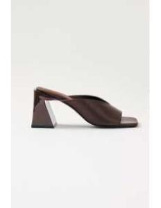 სანდალი ALOHAS - Tasha Plain Brown Leather Sandals