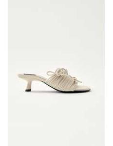 სანდალი ALOHAS - Viva White Leather Sandals
