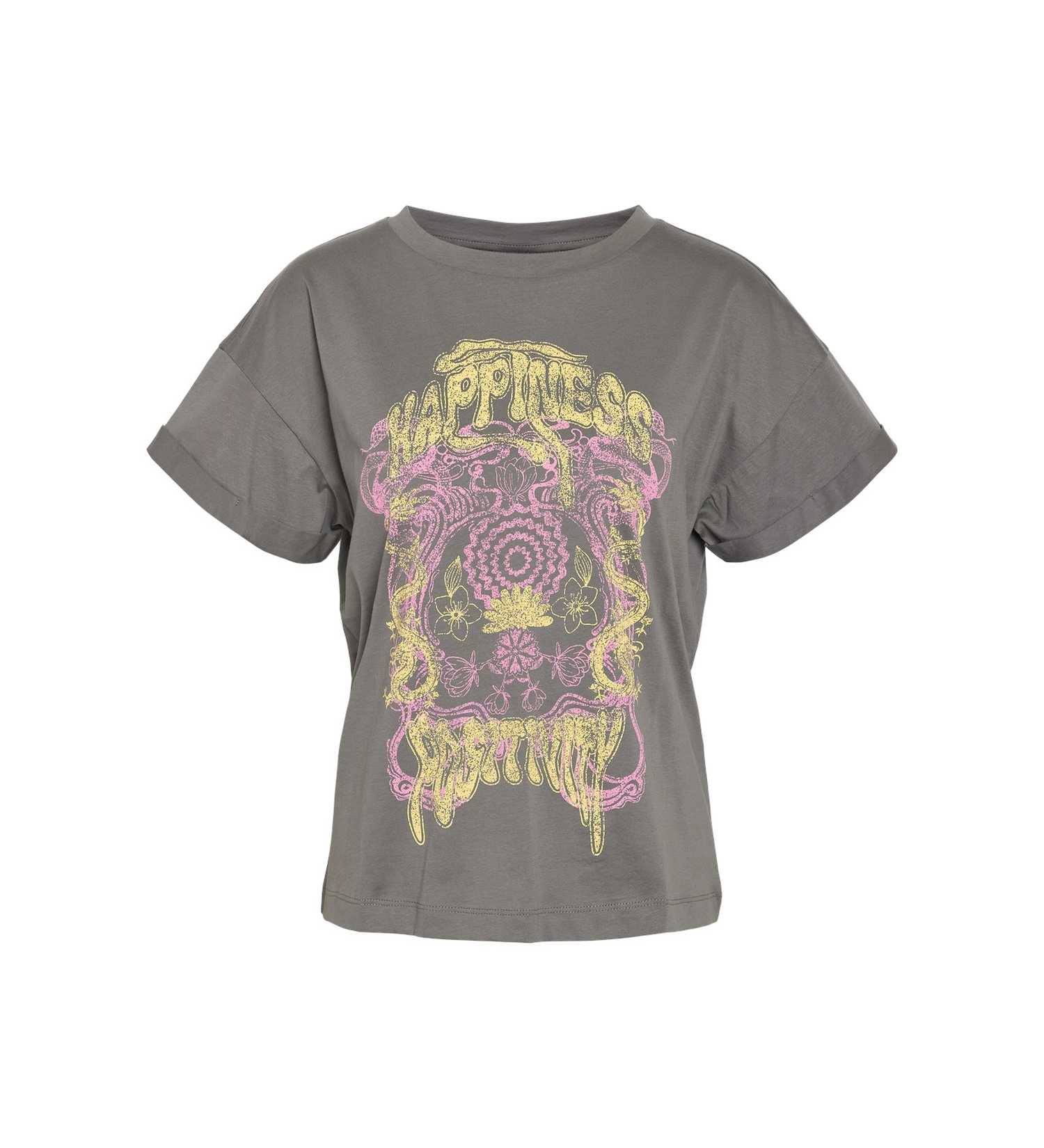 მაისურები Noisy May - NMGABY S/S EXPRESSION O-NECK T-SHIRT FWD