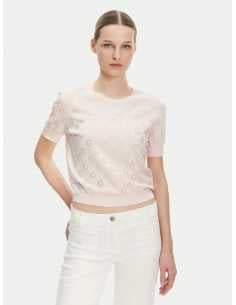 პერანგი GUESS - JASMINE G CN SS BOXY SWTR