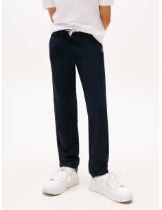 შარვალი Tommy Hilfiger - REGULAR PULL ON POPLIN PANT