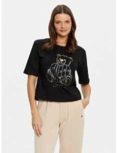 მაისურები GUESS - RHINESTONE BEAR BOXY T-SHIRT